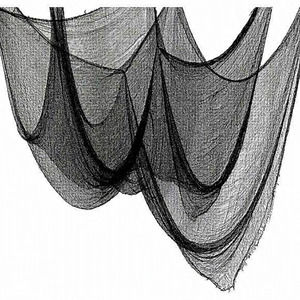 30×72inch Black 5Pcs Halloween‎ Decorations Clearance Creepy Cloth
